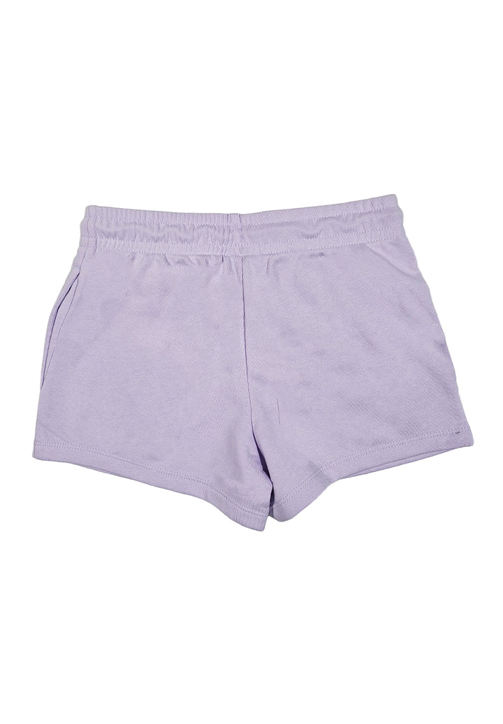 Short lilac sweatshirt for girls