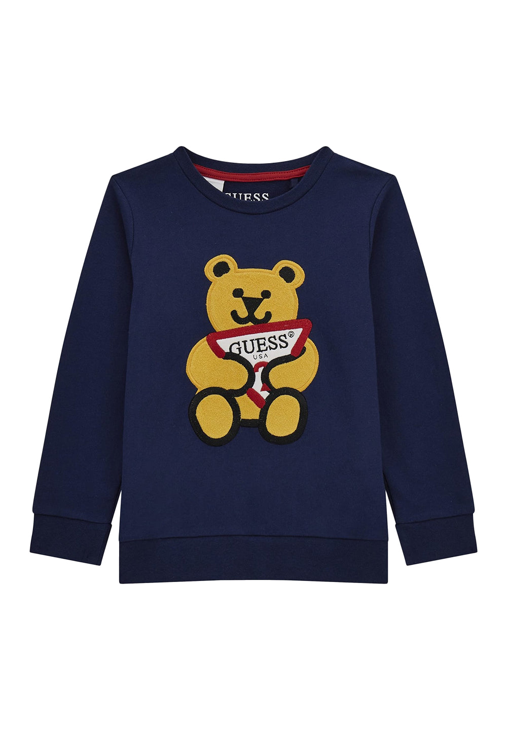 Sudadera de cuello redondo azul para recién nacido