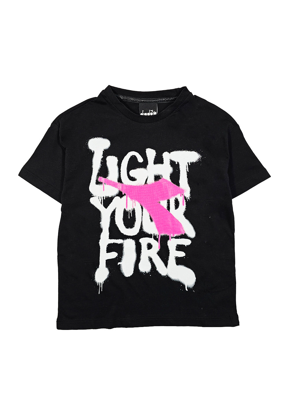 T-shirt nera per bambina - Primamoda kids
