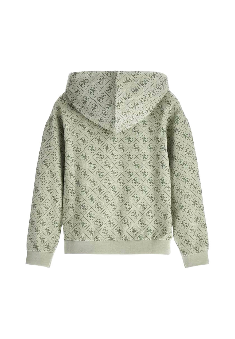Sweat à capuche vert pour fille