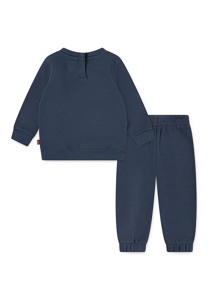 Blaues Sweatshirt-Set für Neugeborene