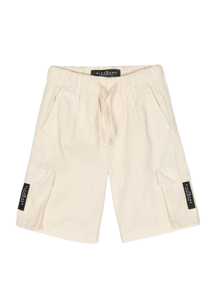 Bermudas beige para niño
