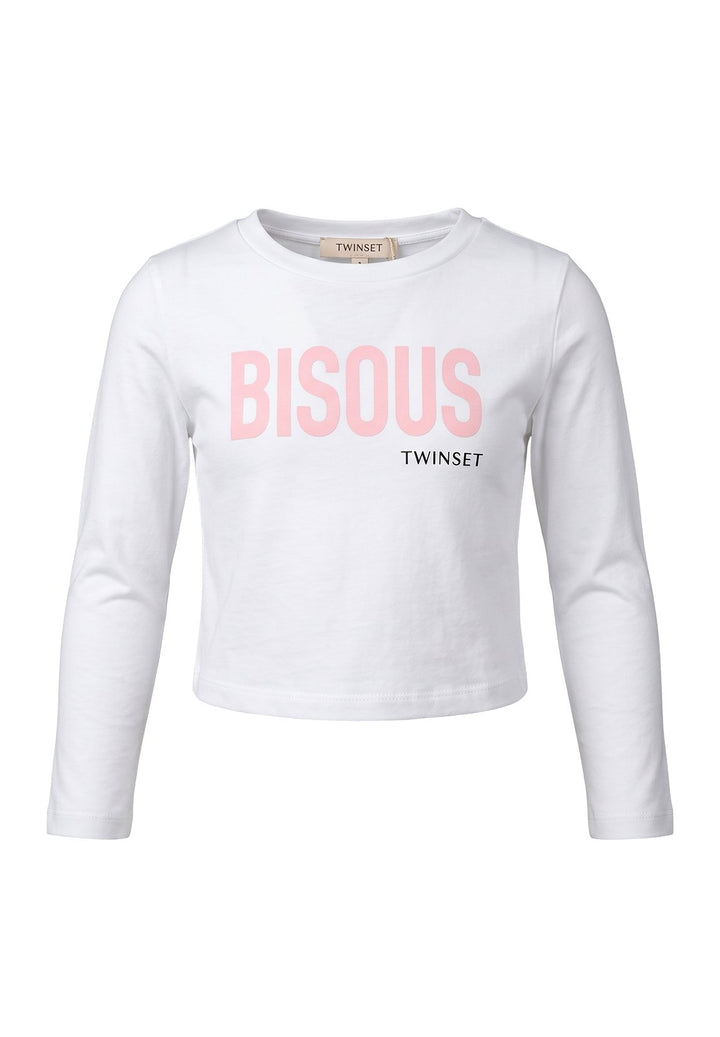 T-shirt bianca per bambina