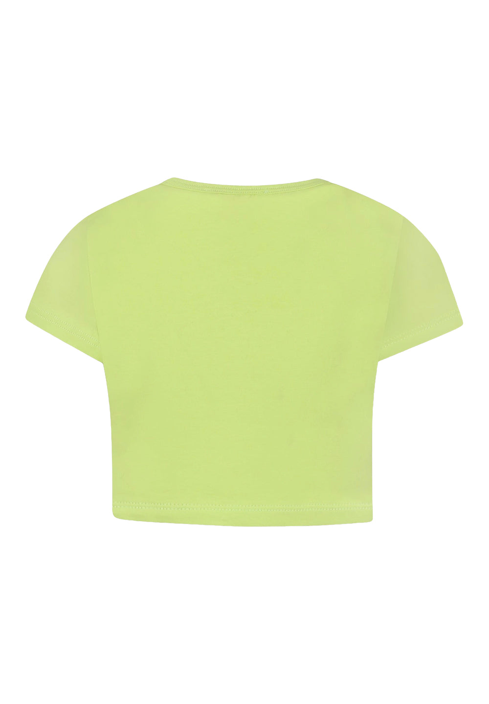Cropped lime t-shirt for girls