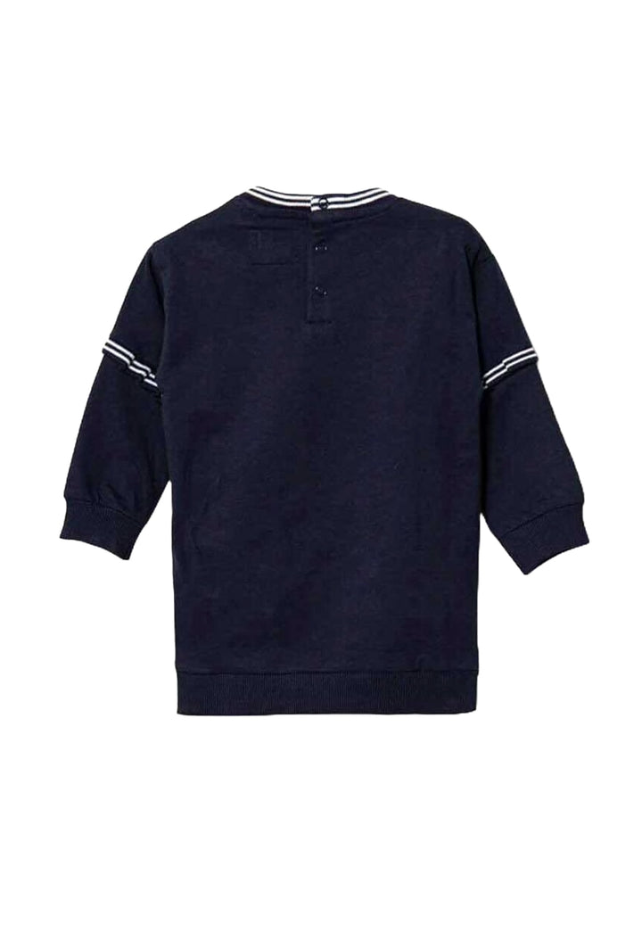 Robe sweat bleue pour bébé fille