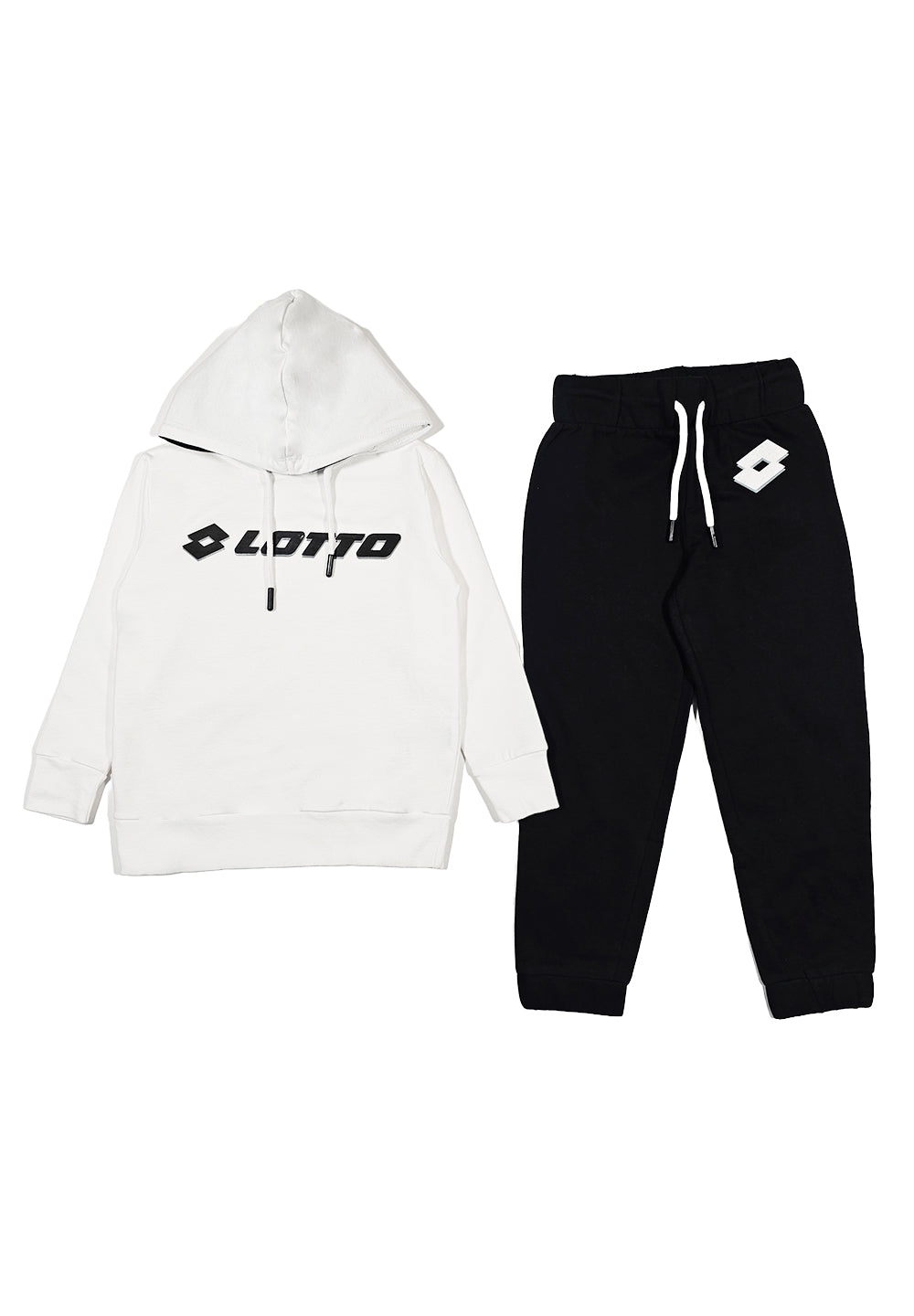 Ensemble sweat-shirt noir et blanc pour enfant