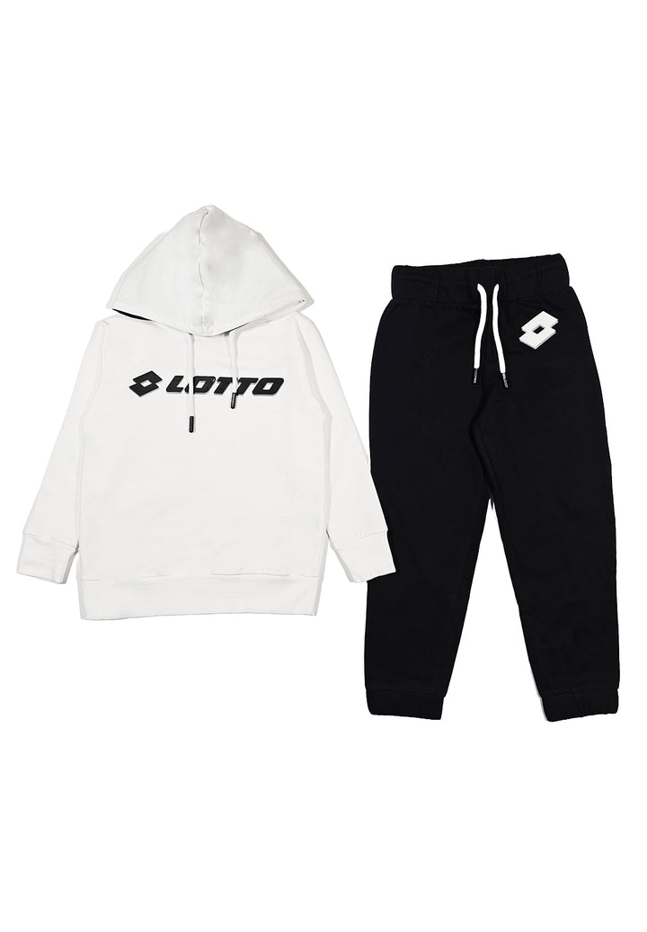 Ensemble sweat-shirt noir et blanc pour enfant