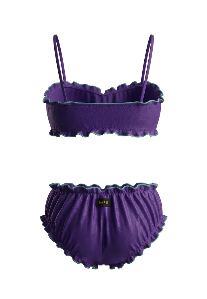Lila Bikinikostüm für Mädchen