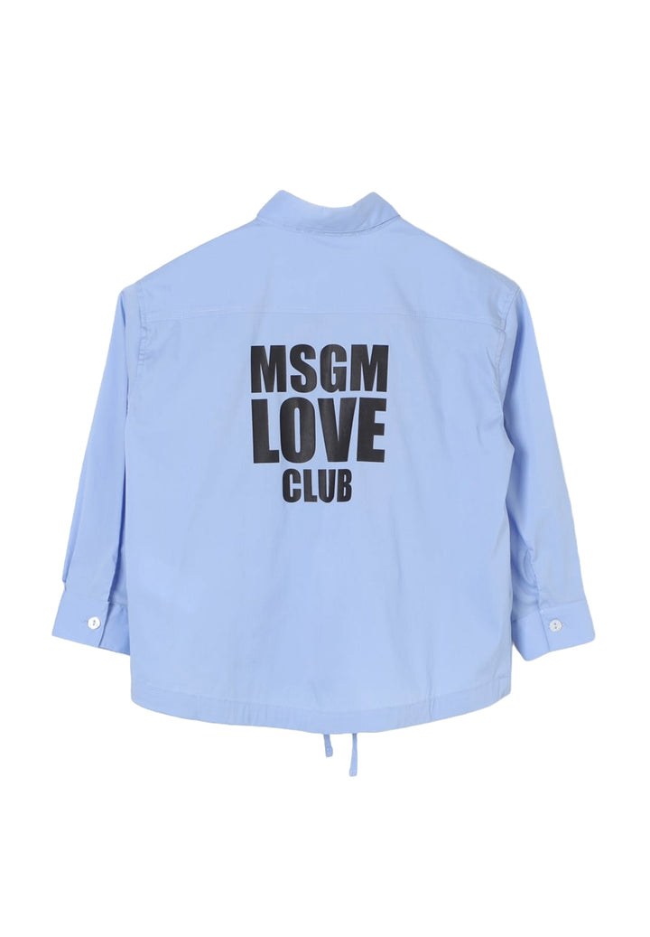 Camisa celeste para niña