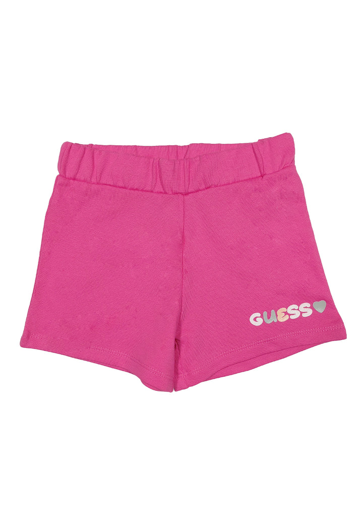 Sudadera corta fucsia para bebé niña