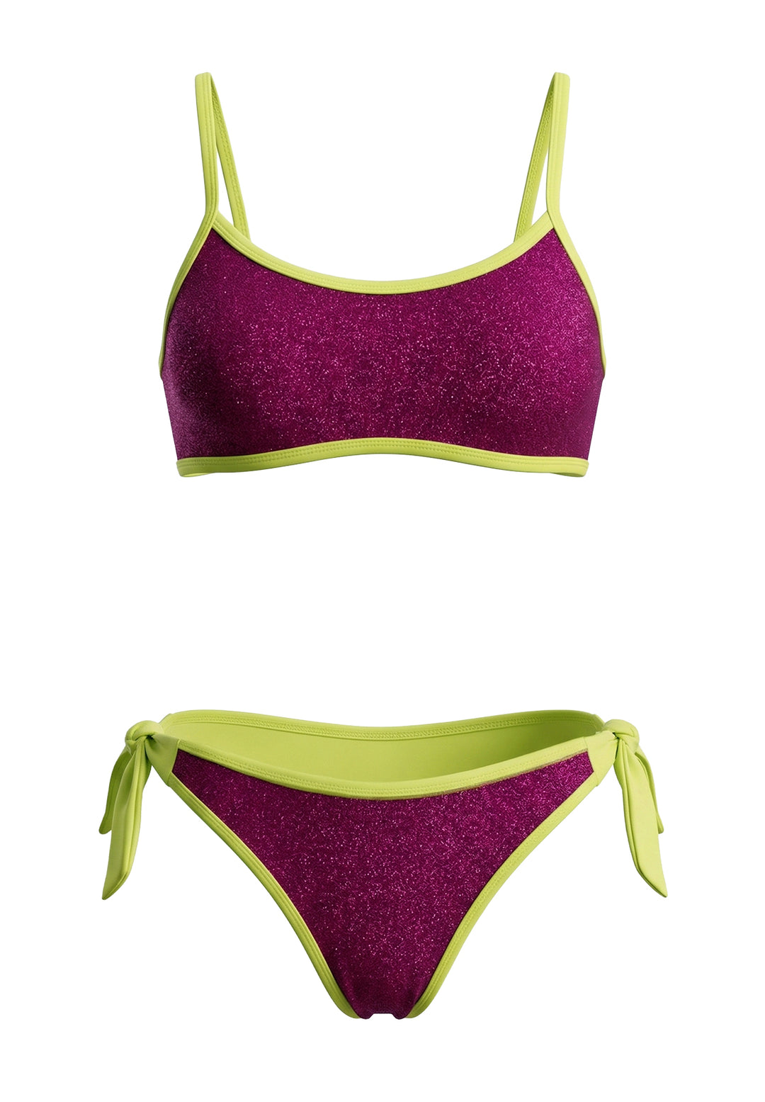 Maillot de bain fuchsia pour fille
