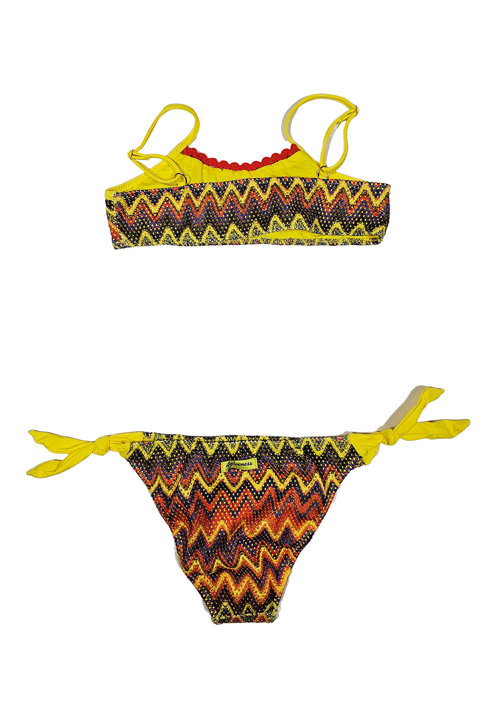 Mehrfarbiges Bikinikostüm für Mädchen