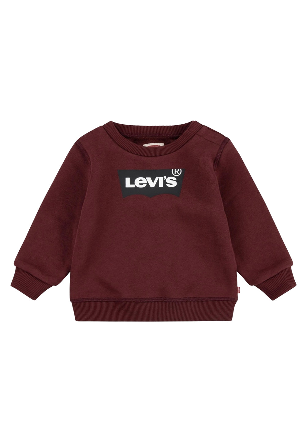 Sweat-shirt ras du cou bordeaux pour nouveau-nés