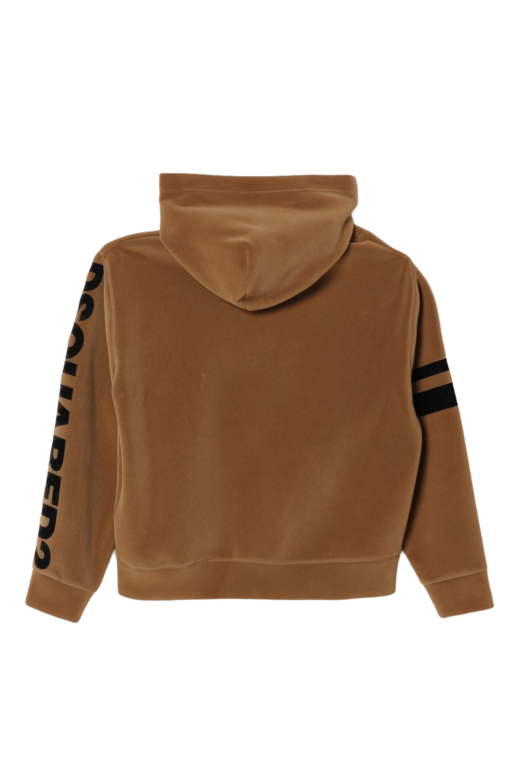 Sudadera marrón con cremallera para niño