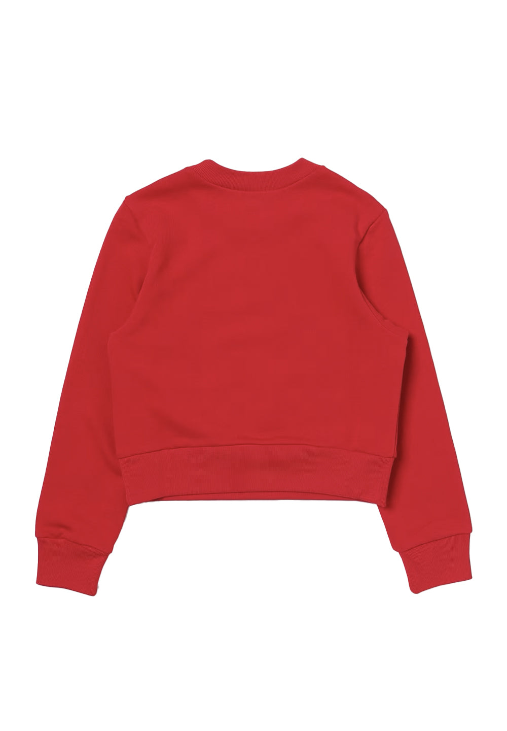 Red crew neck sweatshirt for girls