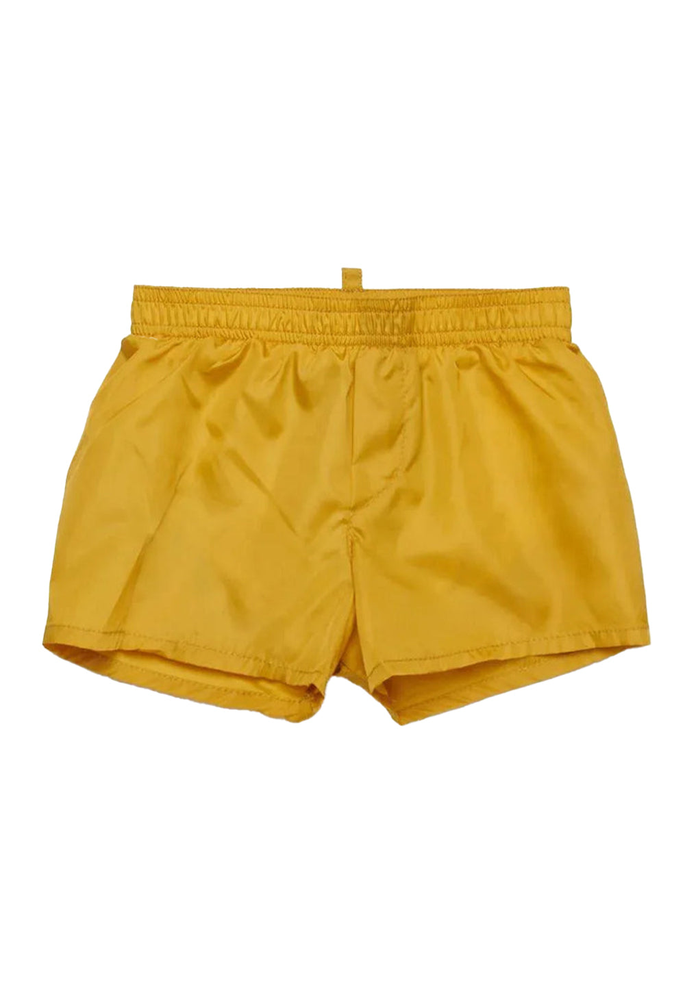 Orange swim trunks for baby