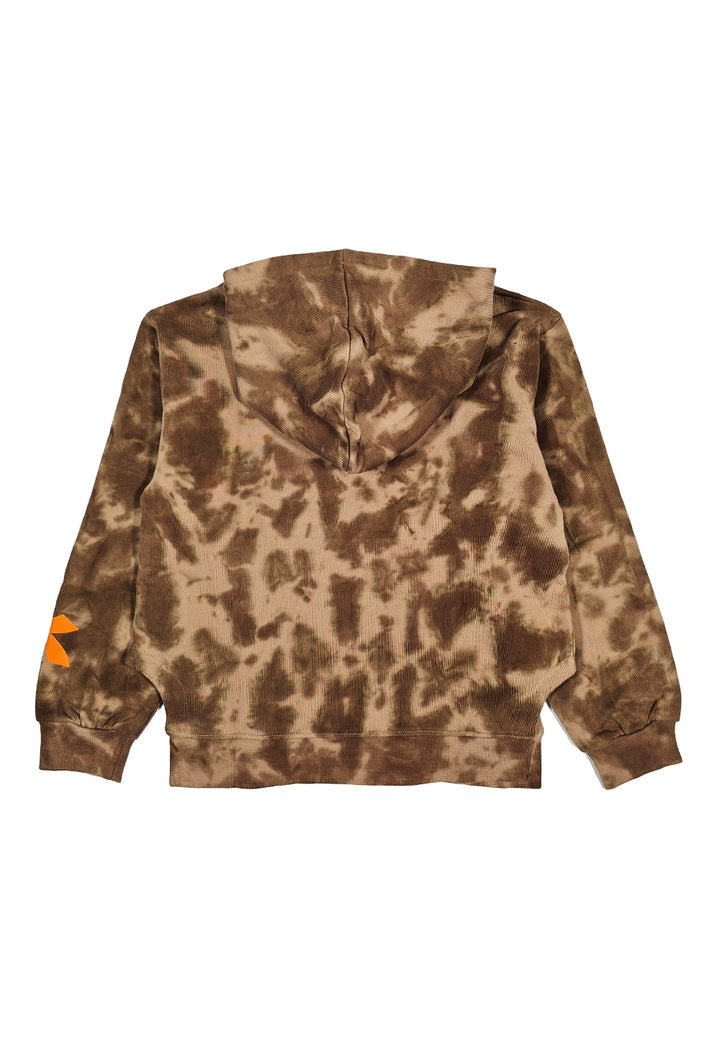 Sudadera con capucha multicolor para niña