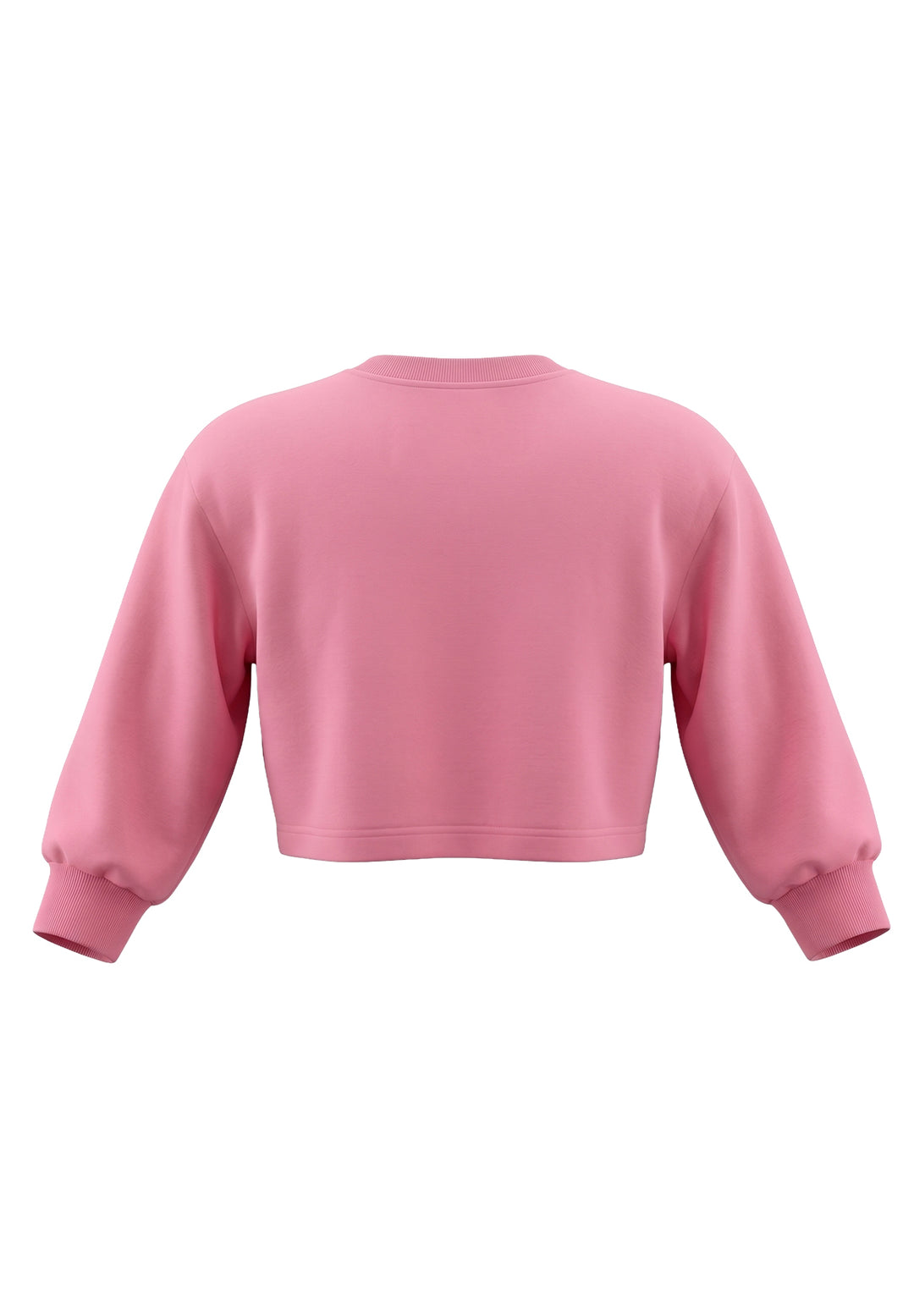 Pink crew neck sweatshirt for girls