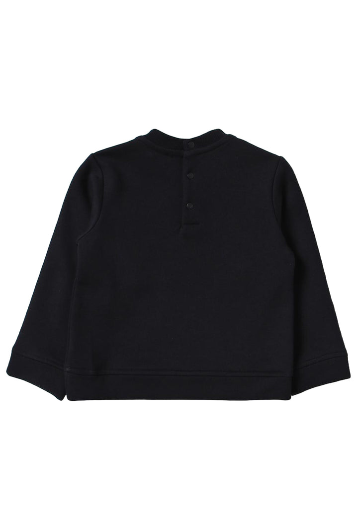 Sudadera de cuello redondo azul marino para bebé