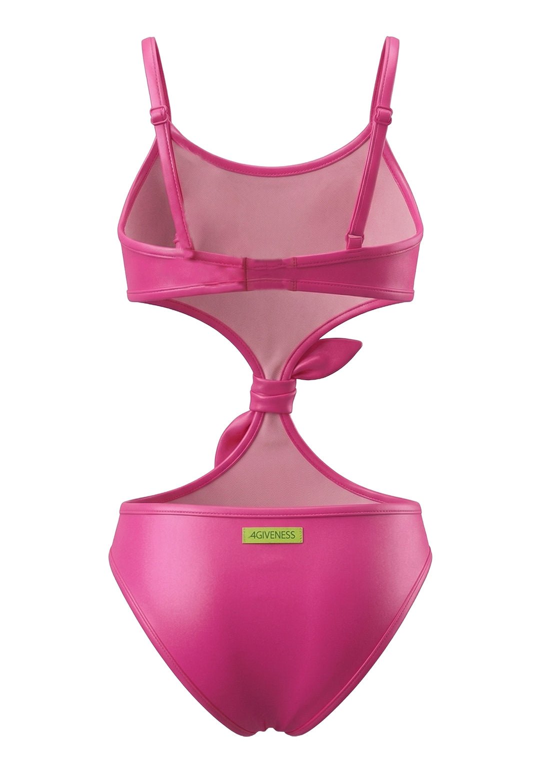 Bañador entero rosa para niña