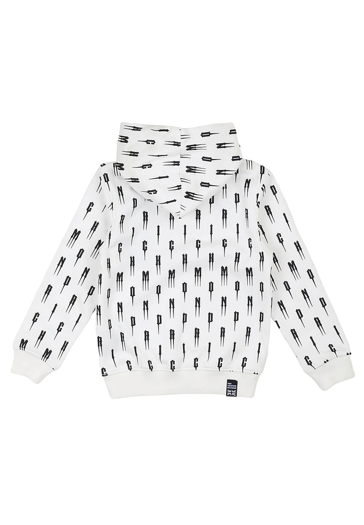 Sweat à capuche blanc pour enfants