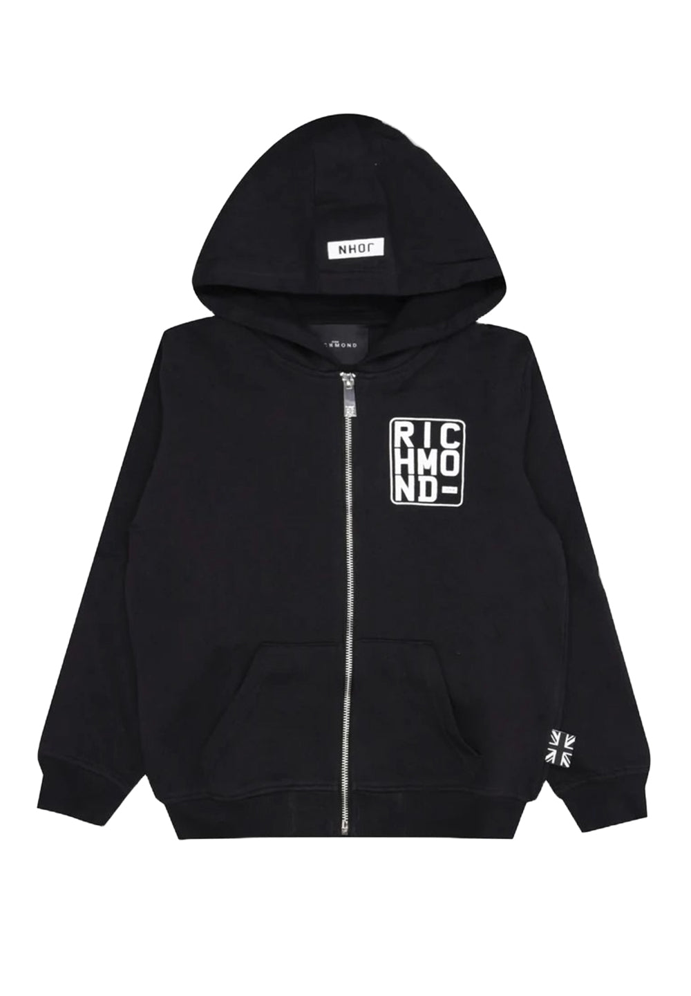 Sweat-shirt zippé noir pour enfant
