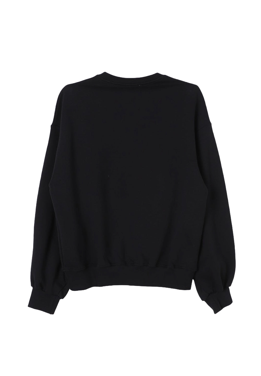 Black crewneck sweatshirt for girls