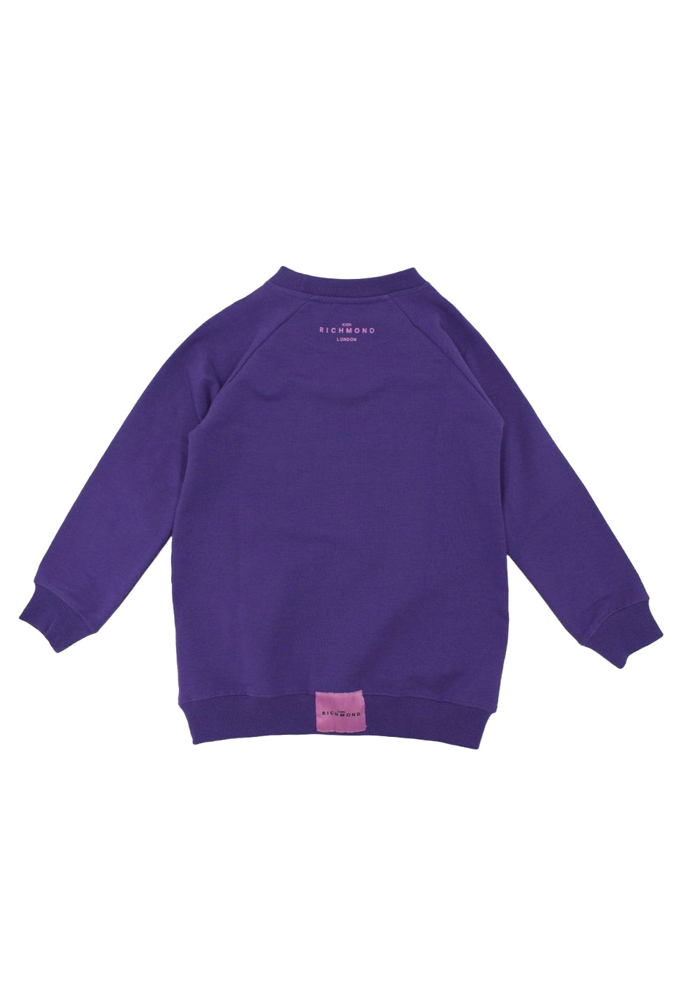 Robe sweat-shirt violette pour fille