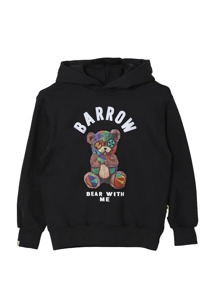 Schwarzer Unisex-Kapuzenpullover