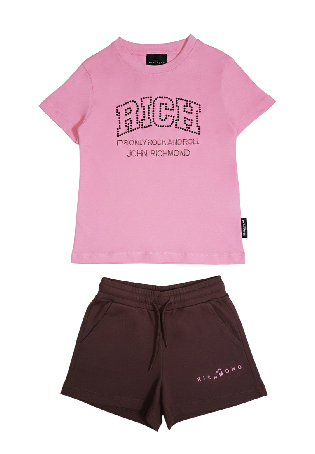 Pink and brown outfit for baby girl