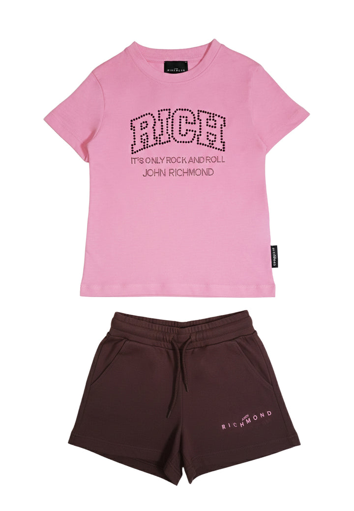 Pink and brown outfit for baby girl
