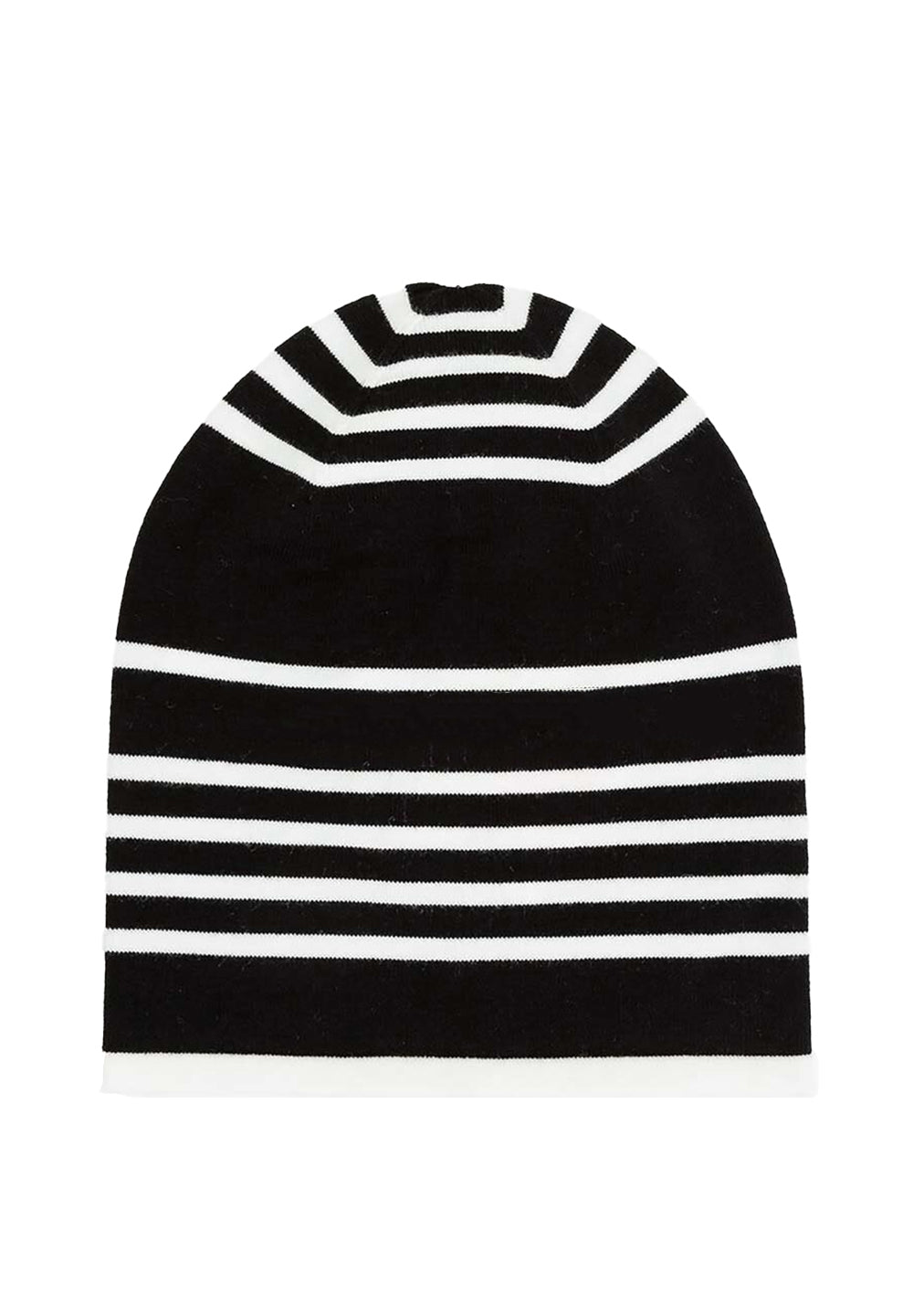 Gorro blanco y negro para niña