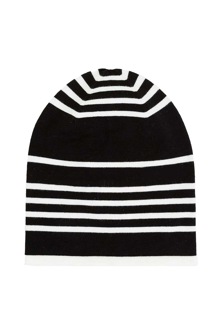 Gorro blanco y negro para niña
