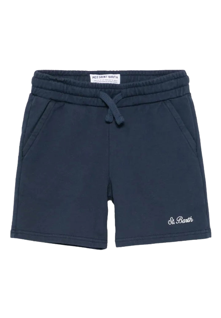 Blue sweatshirt shorts for boys