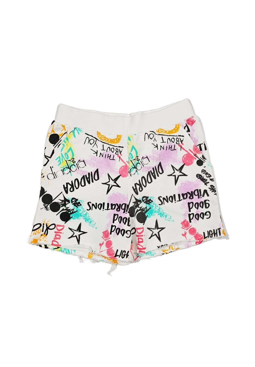 Short felpa bianco per bambina - Primamoda kids