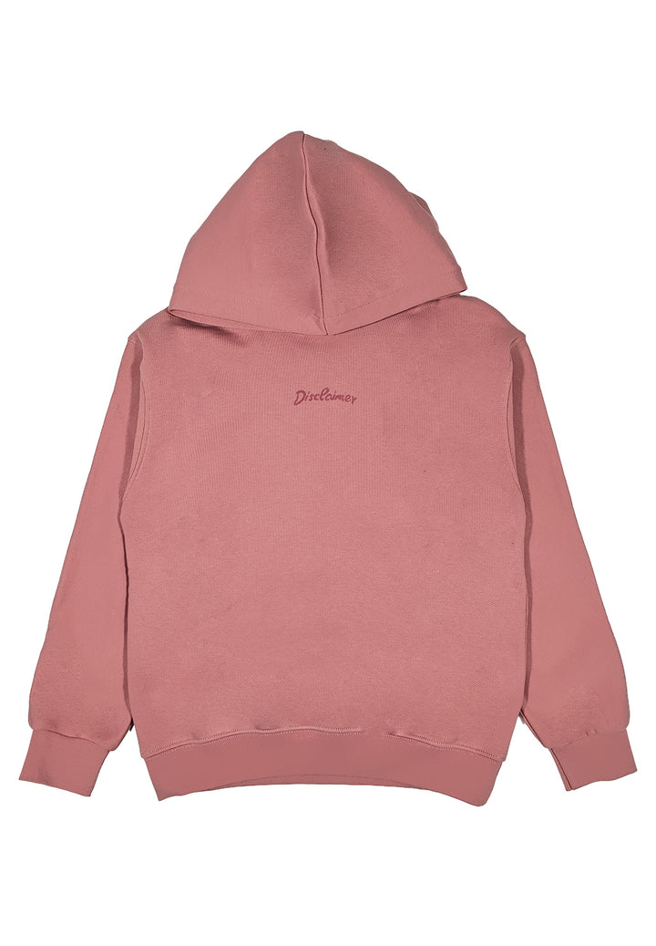 Pink hooded sweatshirt for girls