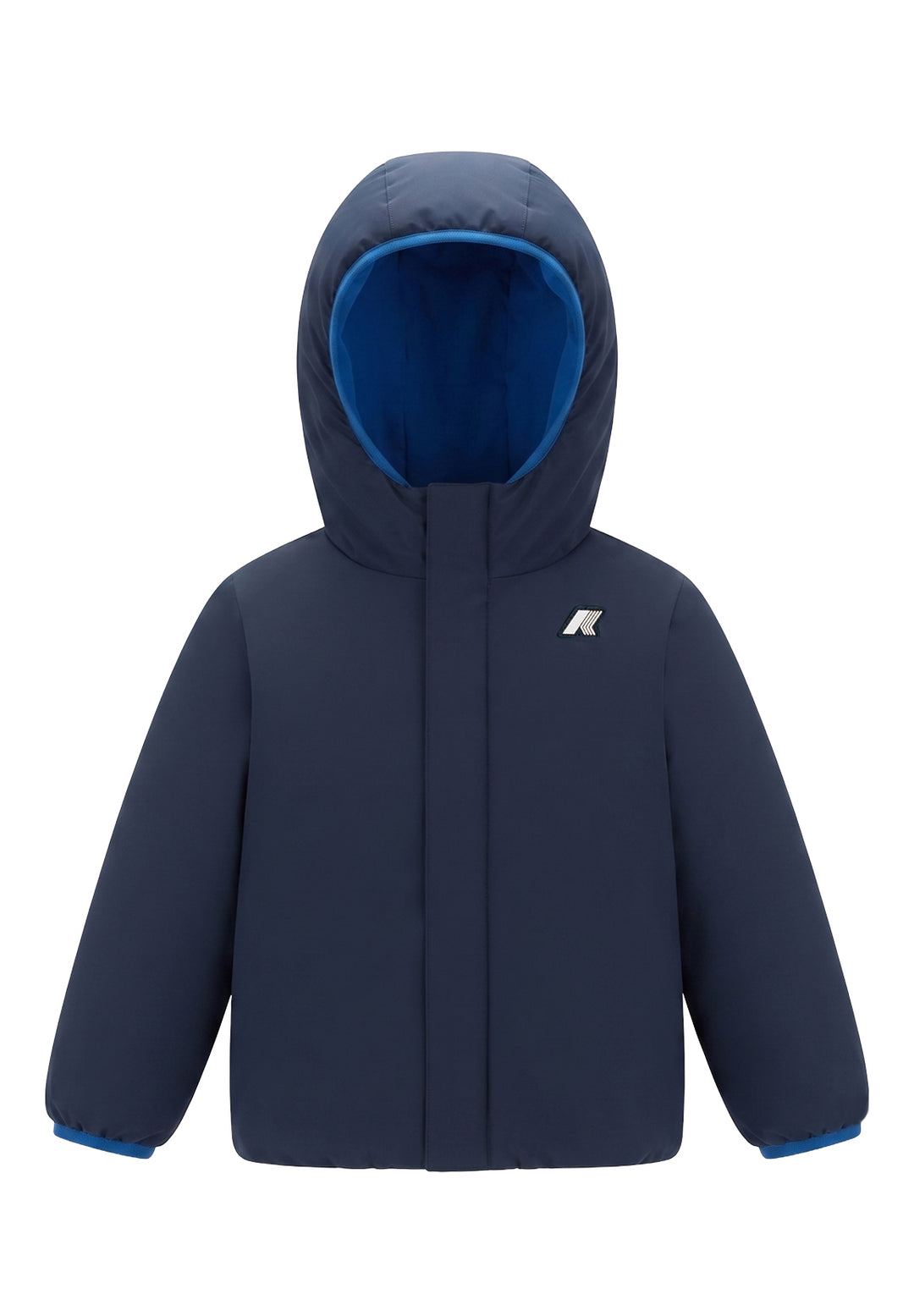 Reversible royal blue baby jacket
