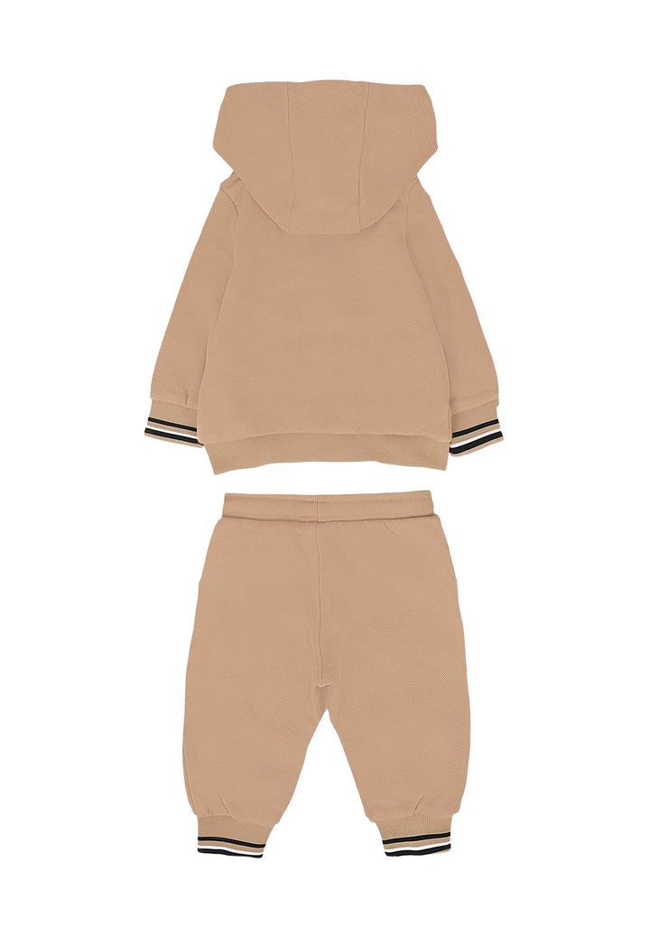Beiger Sweatshirt-Anzug für Kinder