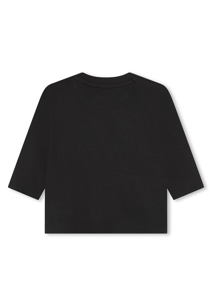 Black crew neck sweatshirt for kids