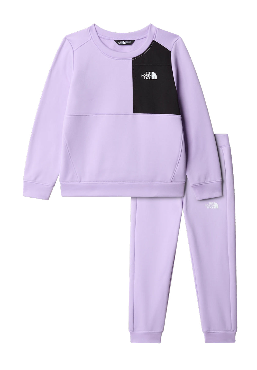 Conjunto de sudadera lila para niña