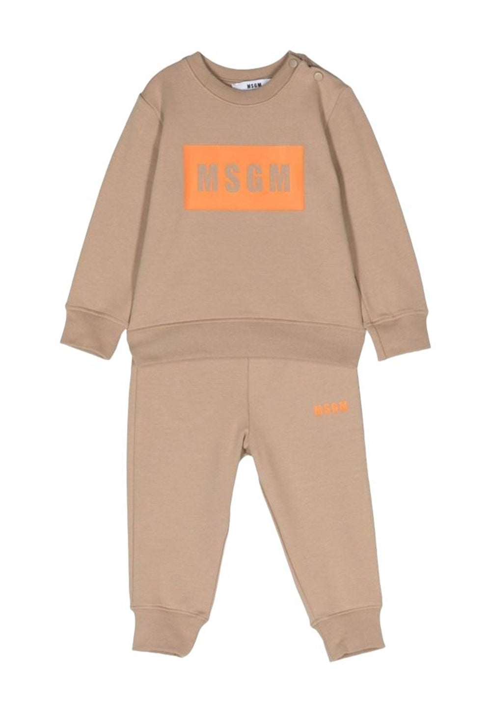 Ensemble sweat-shirt beige pour nouveau-né