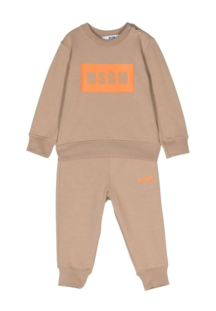 Ensemble sweat-shirt beige pour nouveau-né