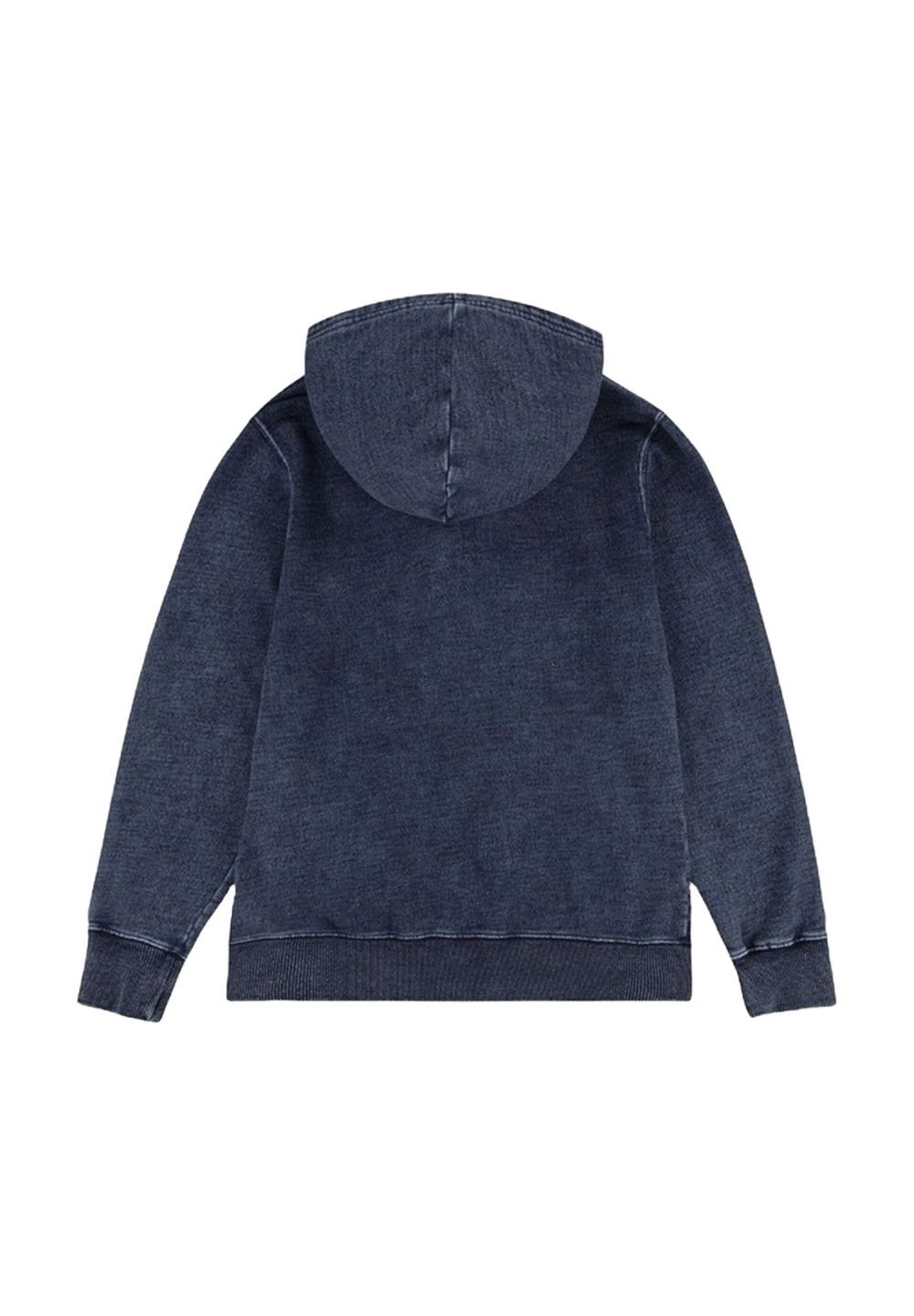 Sweat-shirt zippé en denim bleu pour garçon