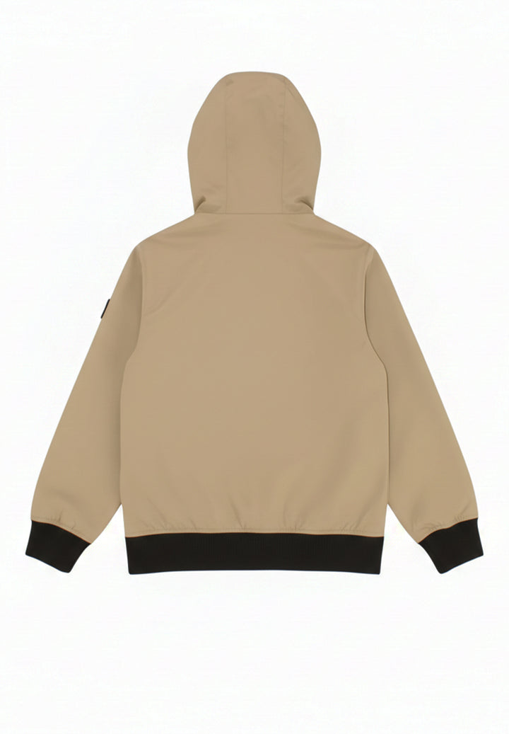 Sand-colored jacket for boy