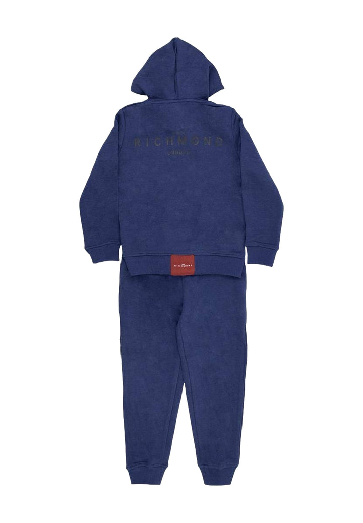 Ensemble sweat-shirt zippé bleu pour enfant