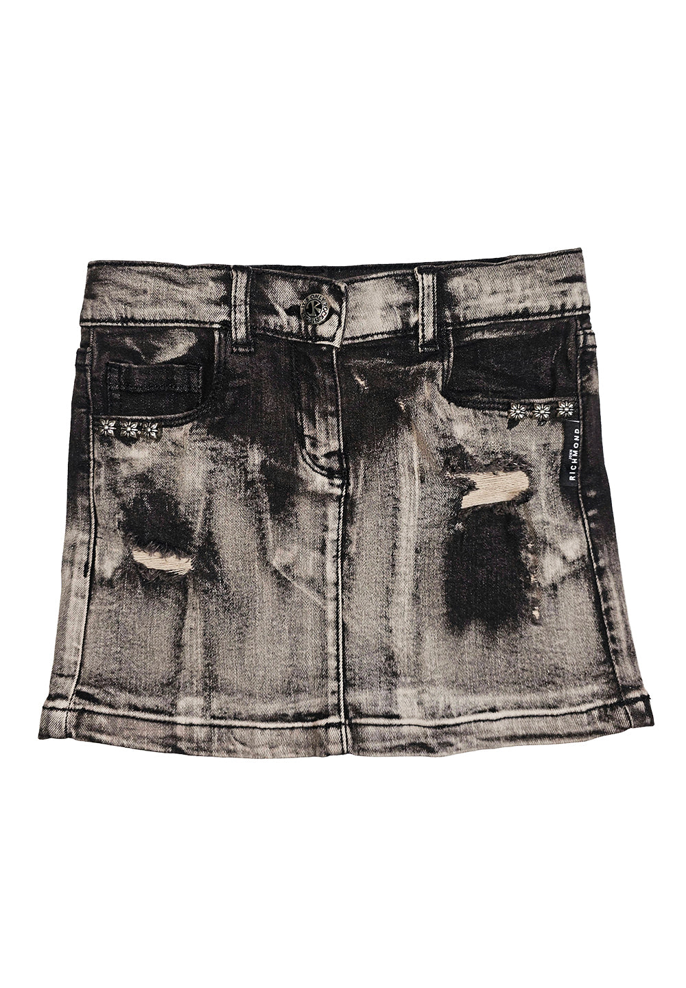 Grey denim skirt for girls