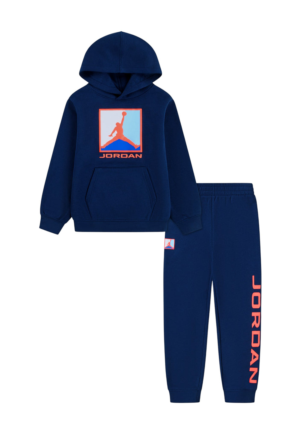 Conjunto de sudadera azul para niño