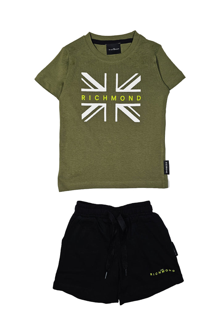 Completo verde-nero per bambino - Primamoda kids