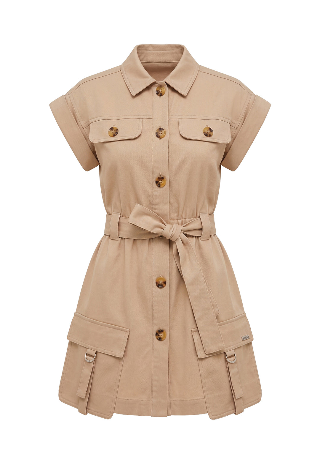 Beige dress for a little girl