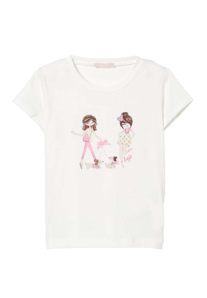 Baby girl's white t-shirt
